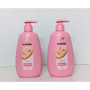 Dove Crumbl Moisturizing Liquid Hand Wash Strawberry Cookie, 12 oz (x2)